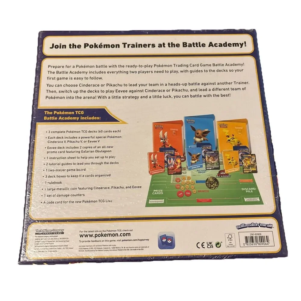 Pokémon Trading Card Game - 2022 Edition Battle Academy Board Game - NEW SEALED!